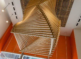 Organic Avenue Ceiling Fixture - Bryant Park, NYC